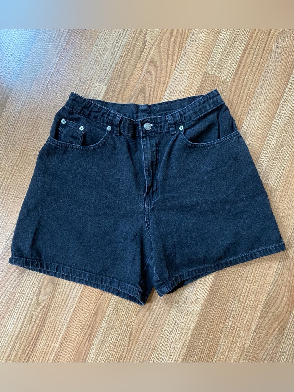 Black Denim Shorts